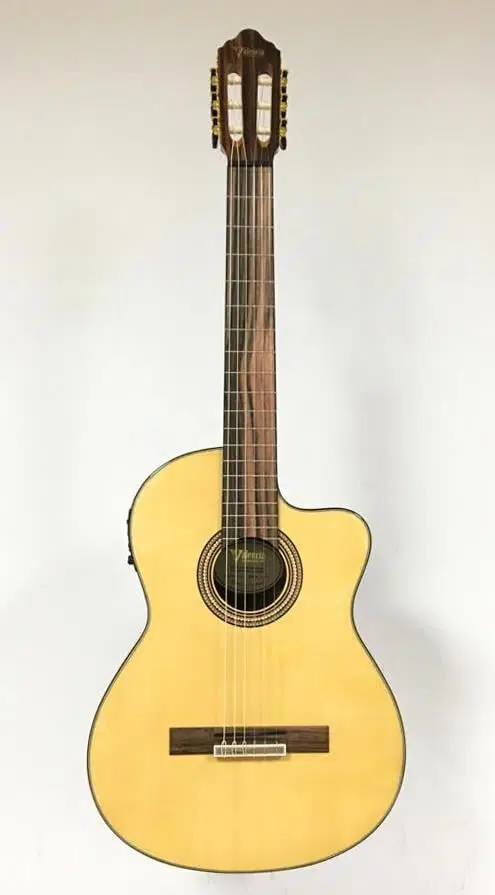 Valencia VC564CE Elektro Klasik Gitar Cutaway (Naturel) | Kesik Kasa - Ekolayzırlı - Parlak Cila