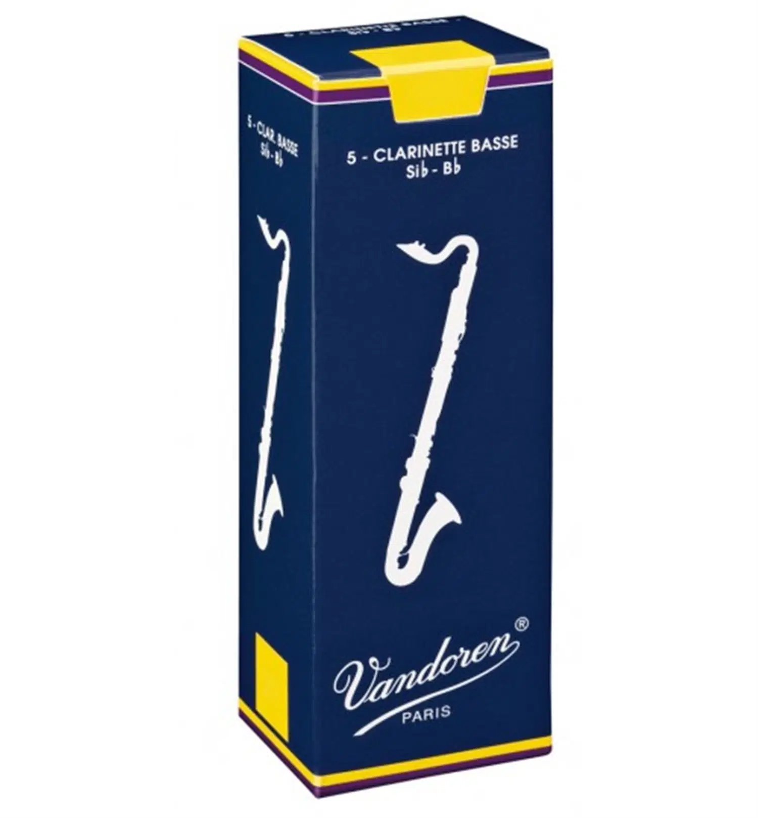 Vandoren CR123 Traditional Bas Klarnet Kamışı No: 3.0 (Profesyonel) - 5'li Paket | Zengin Bas Tınısı, Dayanıklı Gövde Yapısı ve Sahne Uyumluluğu