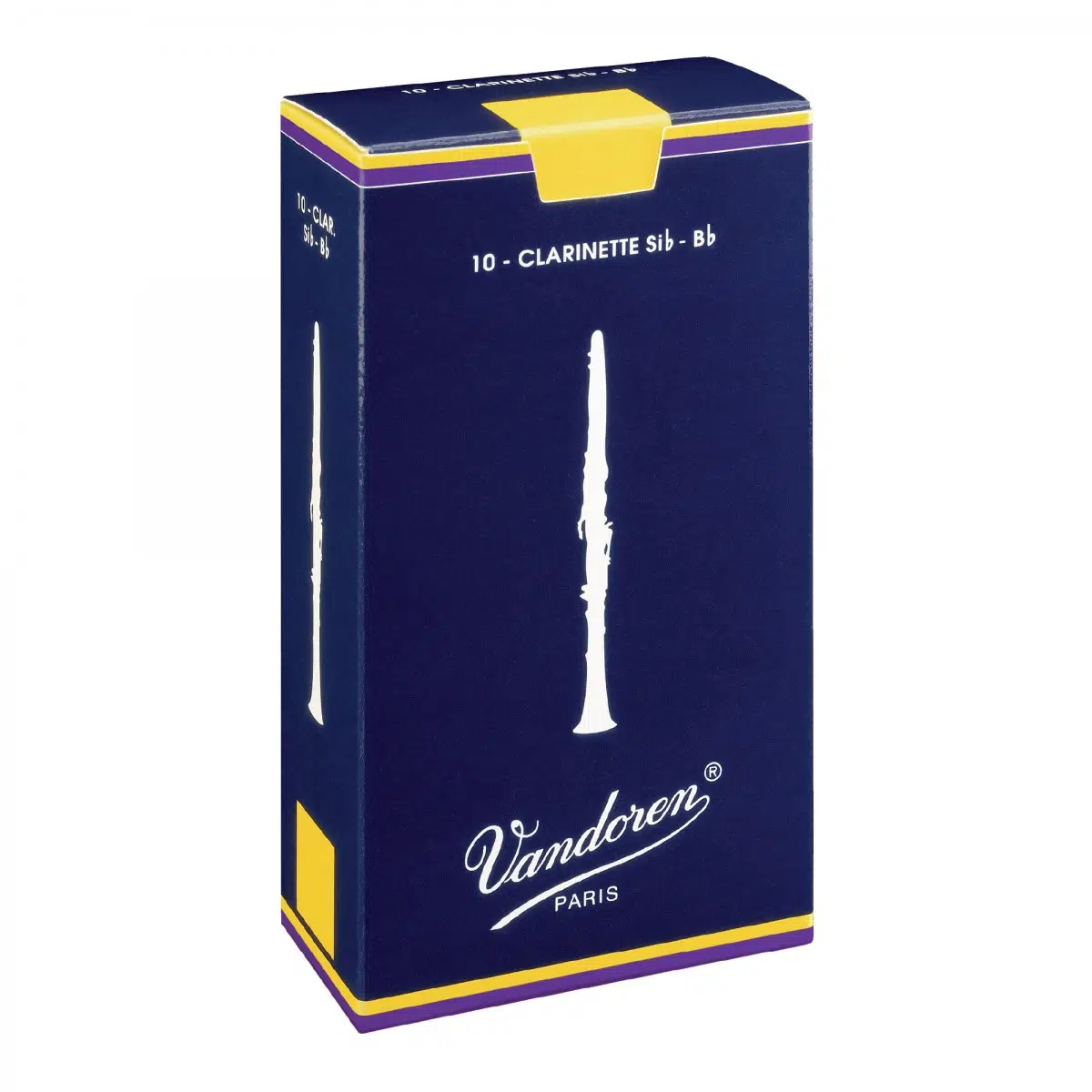 Vandoren CR1015 Sib Klarnet Kamışı No: 1.5 (Başlangıç/Orta) | 10'lu Paket, Esnek Yapı, Rahat Üfleme, Dengeli Ses Karakteri, Standart Kesim