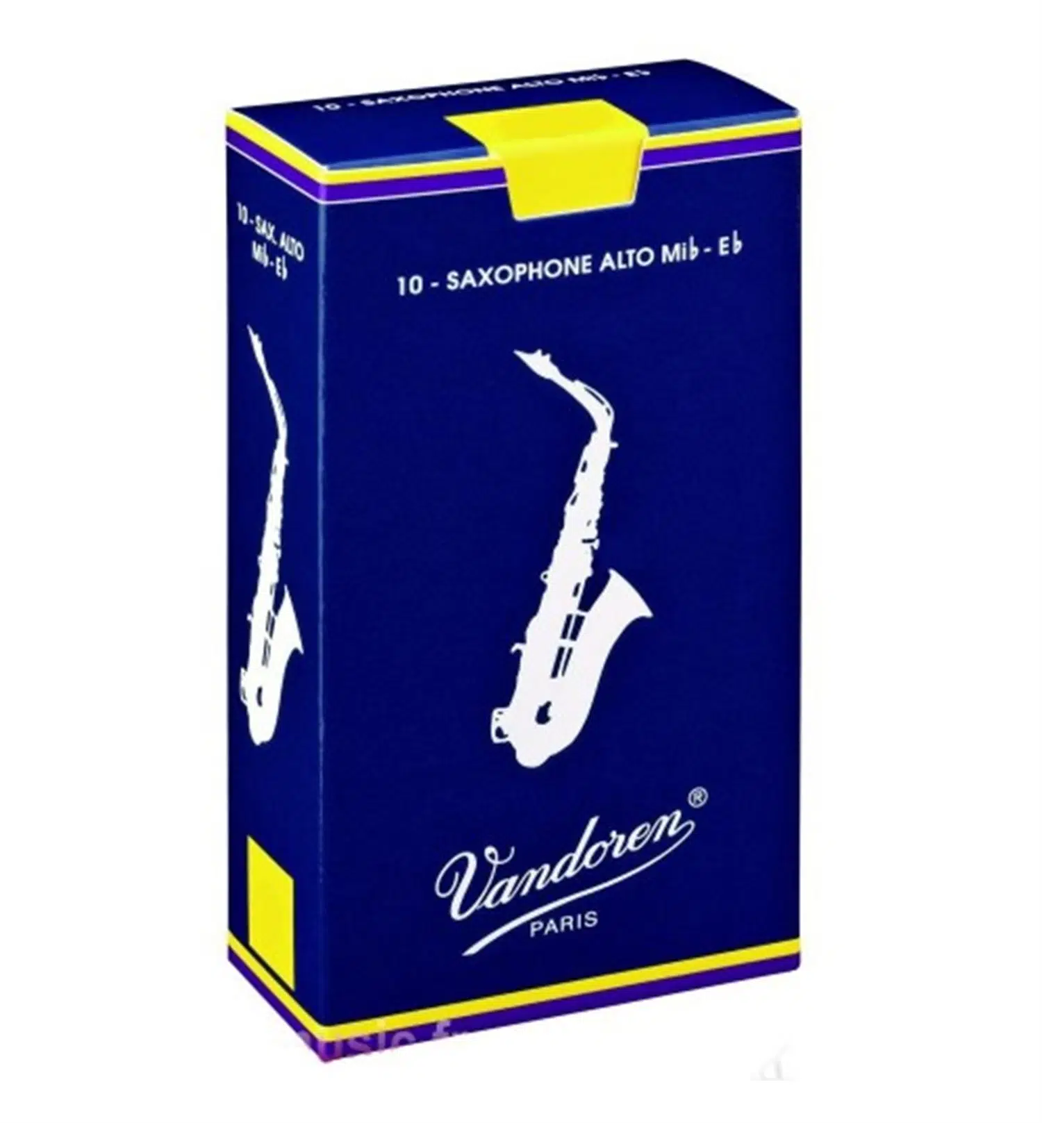 Vandoren SR213 Traditional Mavi Kutu Alto Saksafon Kamışı No: 3.0 (Profesyonel) - 10'lu Paket | Esnek Üfleme Tepkisi ve Üstün Malzeme Kalitesi