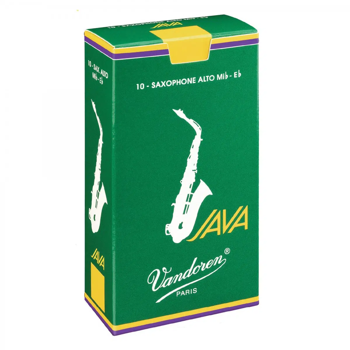 Vandoren SR2625 Java Alto Saksafon Kamışı No:2,5 (Profesyonel) | 10'lu Paket, Yeşil Java Serisi, Parlak ve Canlı Ses Yapısı, Tam Uyum