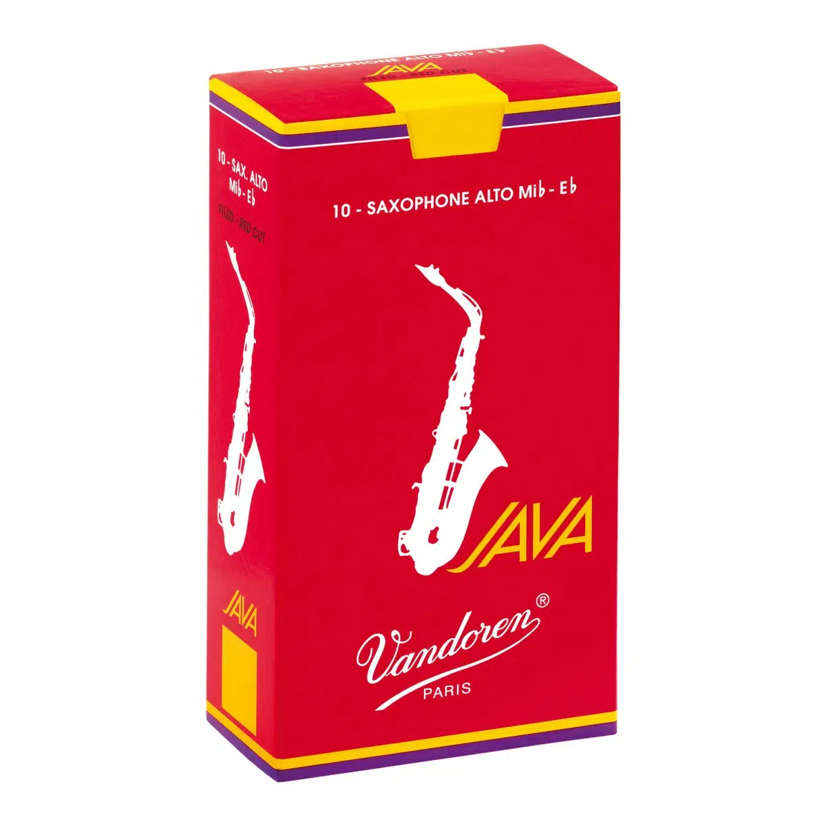 Vandoren SR262R Java Red Cut Alto Saksafon Kamışı (Profesyonel - 10lu) No:2 | Kırmızı Java Serisi, Esnek ve Güçlü Tonlar, Tam Uyumlu Yapı