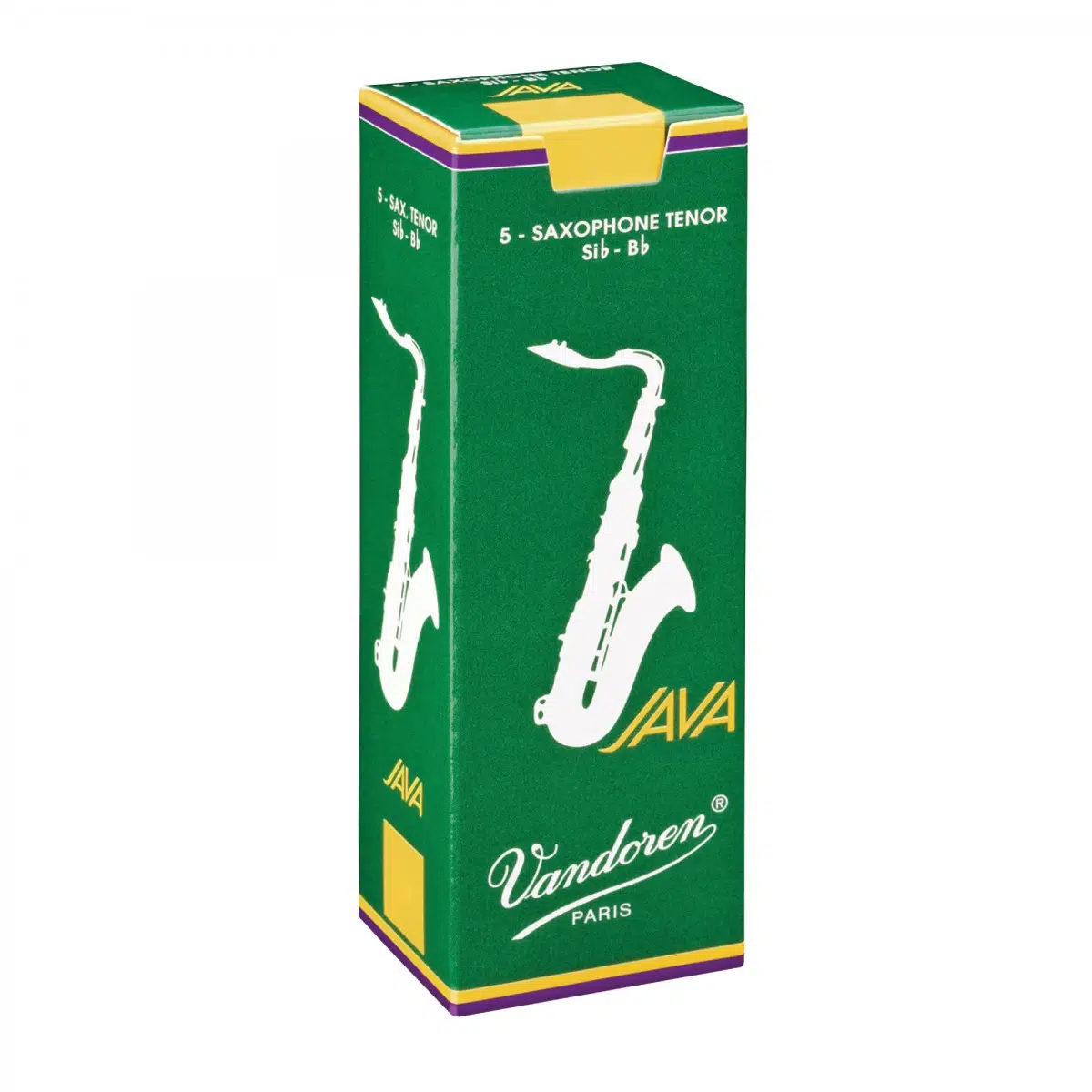 Vandoren SR272 Java Green Tenor Saksafon Kamışı No: 2.0 (Profesyonel/Caz) - 5'li Paket | Yeşil Kutu, Caz ve Modern Müzik İçin Dünya Standardı
