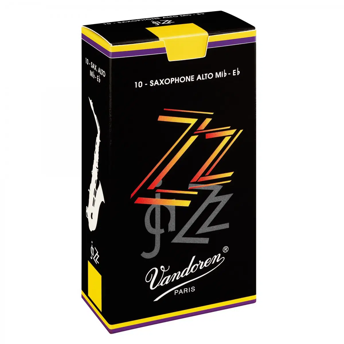 Vandoren Sr412 Zz Jazz Alto Saksafon Kamışı - No: 2.0 (profesyonel - Solo/caz) | Zz Serisi Esnek Kesim, Hızlı Tepki Ve Parlak Ton, Modern Caz Ve Swing İçin İdeal | Uyum: Tüm Standart Alto Saksafonlar