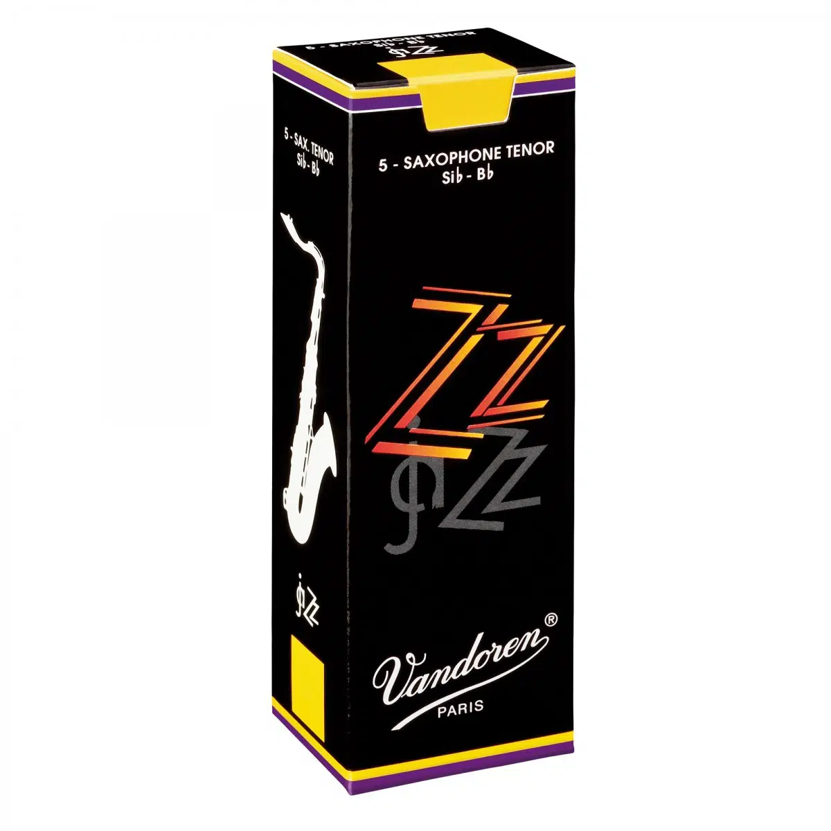 Vandoren SR4215 ZZ Jazz Tenor Saksafon Kamışı No: 1.5 (Başlangıç/Caz) - 5'li Paket | Başlangıç Seviyesi, Yumuşak Caz Kamışı ve Esnek Çalım