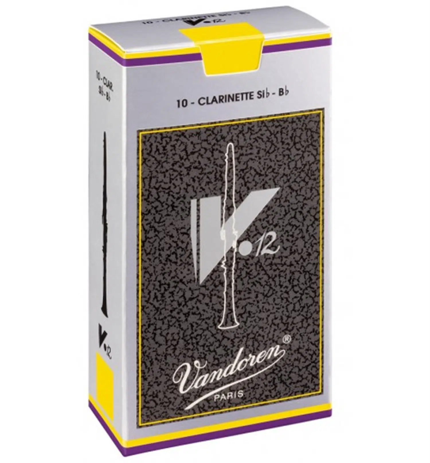 Vandoren Cr1935+ V12 Bb Klarnet Kamışı No: 3.5+ (profesyonel) - 10'lu Kutu | 3.5 Ve 4.0 Arasındaki Hassas Direnç Dengesi, Zengin Harmonik İçerik Ve Maksimum Kontrol | Uyum: Tüm Standart Sib (bb) Klarnet Bekleri