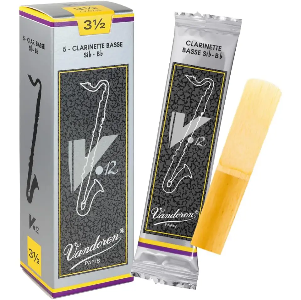 Vandoren V12 Bas Klarnet Kamışı (5li) No.3,5