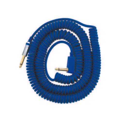 Vox VCC-90-Bl Vintage Coiled Cable | Mavi 9 Metre Spiral Gitar Kablosu