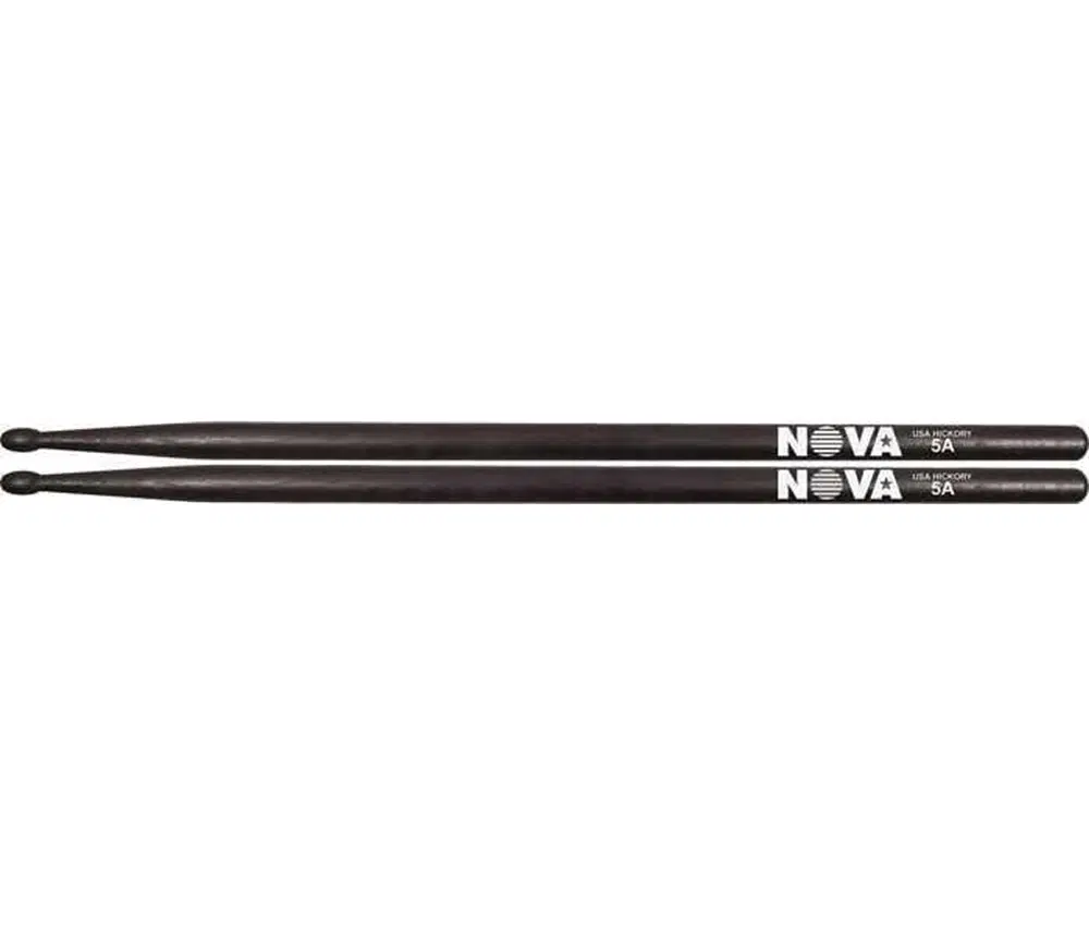 Vic Firth N5AB Nova 5A Black Baget | Ekonomik Seri - Siyah Kaplama - Ahşap Uç