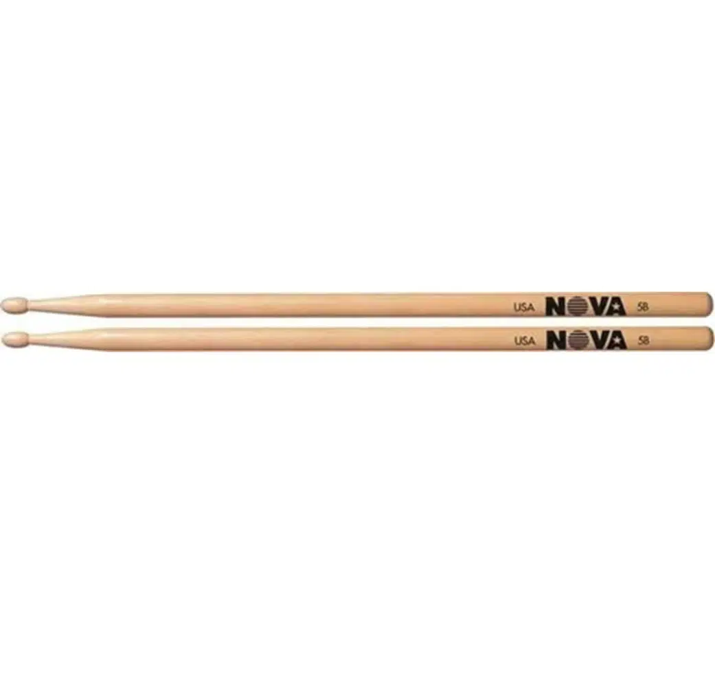 Vic Firth N5B Nova 5B Baget | Ekonomik Seri - Rock İçin - Ahşap Uç