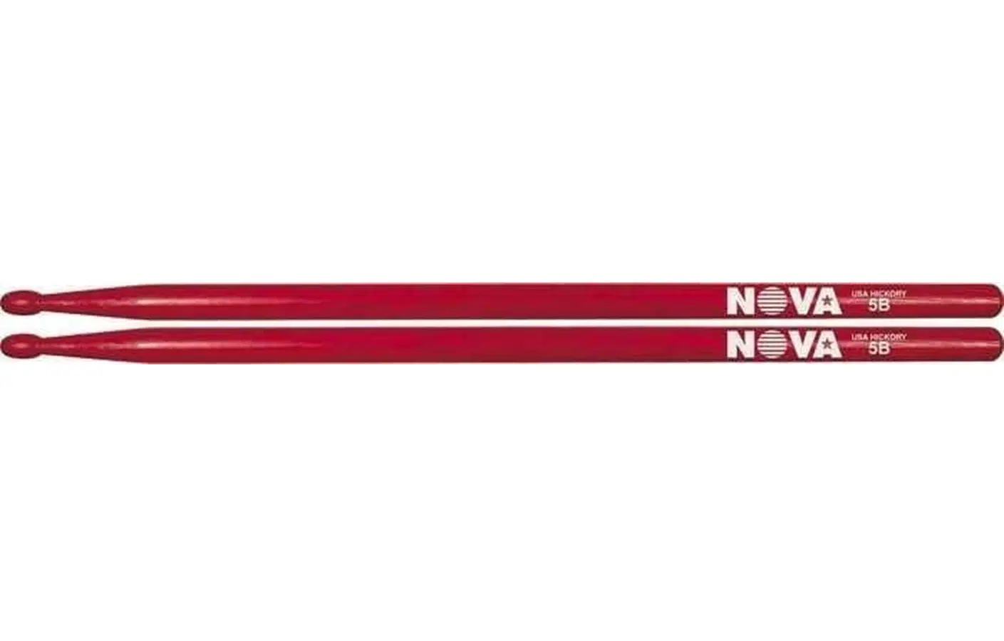 Vic Firth N5BR Nova 5B Red Baget | Ekonomik Seri - Kırmızı Kaplama - Ahşap Uç