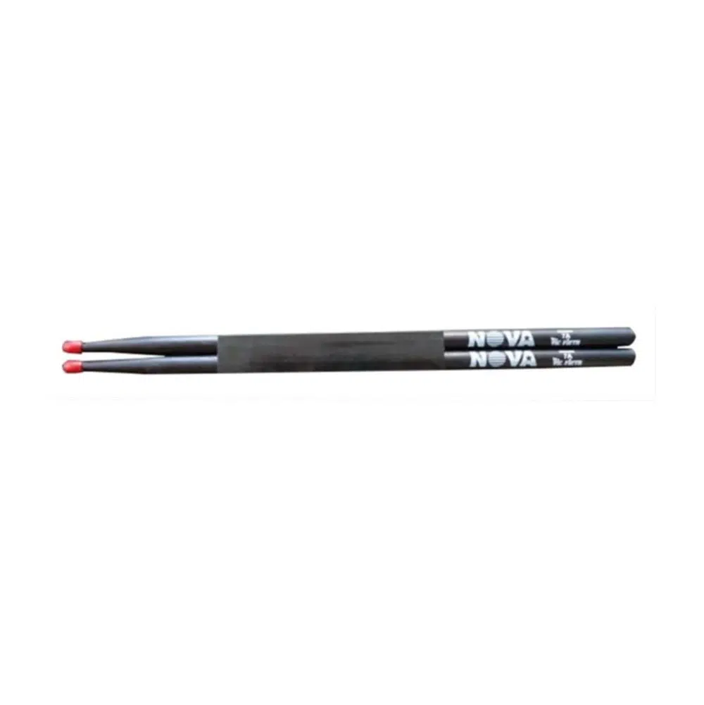 Vic Firth N7ANB Nova 7A Nylon Black Baget | Ekonomik Seri - Siyah - Kırmızı Naylon Uç