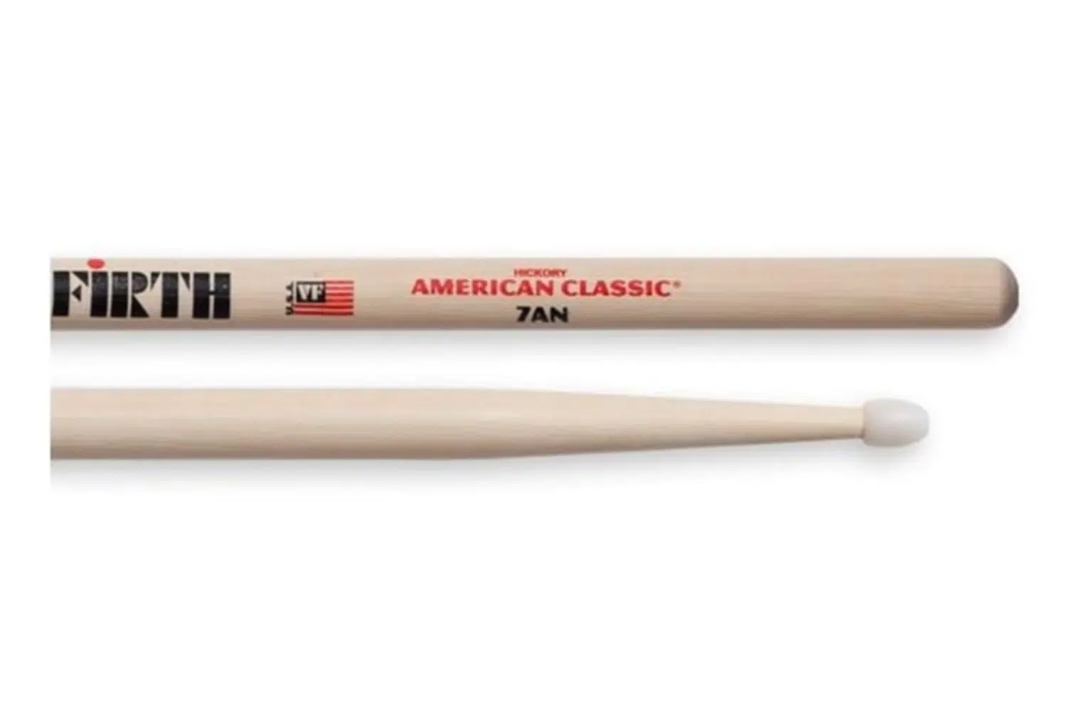 Vic Firth V7AN American Classic 7A Nylon Baget | Parlak Zil Sesi - Dayanıklı Uç - Hafif