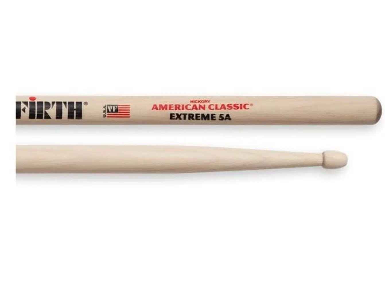 Vic Firth X5A American Classic Extreme 5A Baget (Profesyonel) | Standart 5A'dan Daha Uzun (Extreme) Tasarım, Daha Fazla Erişim (Reach) ve Vuruş Gücü, Amerikan Hickory Ağacı