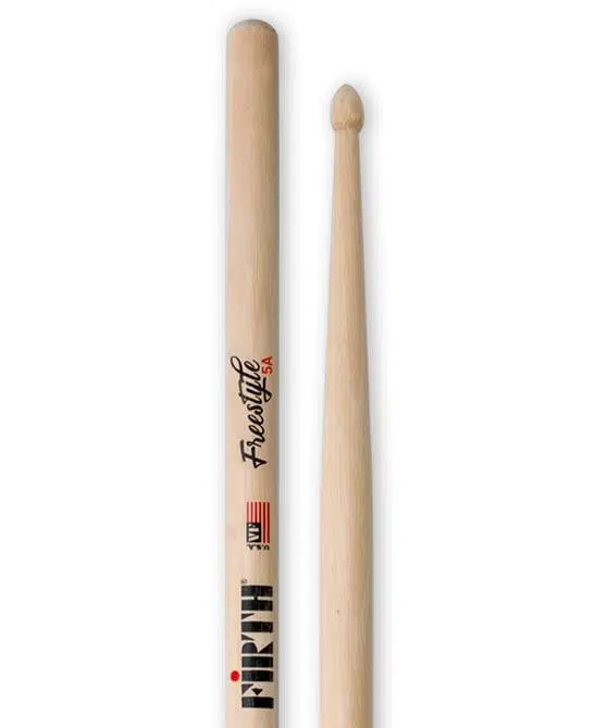 Vic Firth FS5A American Concept Freestyle 5A Baget | Ekstra Uzun Sap - Geniş Tutuş Alanı - Çok Yönlü