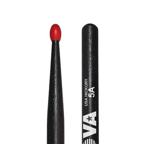 Vic Firth N5ANB Nova 5A Nylon Black Baget | Ekonomik Seri - Siyah - Kırmızı Naylon Uç