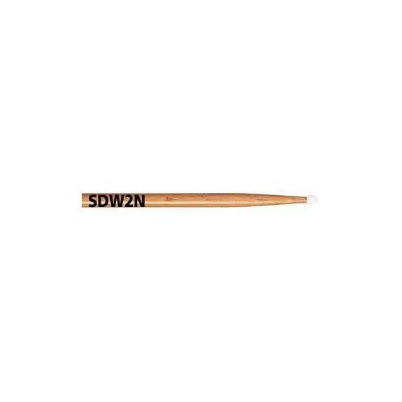 Vic Firth SDW2N Dave Weckl Evolution Naylon Uçlu Baget (Profesyonel) | Dave Weckl İmzalı, Sarı Çift Vernik Kaplama, Gelişmiş Naylon Uç ile Parlak Zil Sesi ve Hızlı Tepki