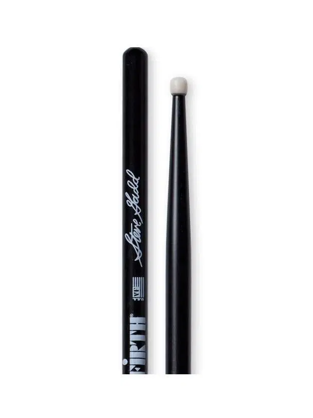 Vic Firth SSGN Steve Gadd İmza Bageti (Siyah Naylon) | Siyah Kaplama - Stüdyo Standardı - Naylon Uç