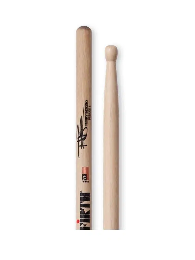 Vic Firth STB1 Terry Bozzio İmza Bageti | Modifiye 5B - Hızlı Atak - Ahşap Uç
