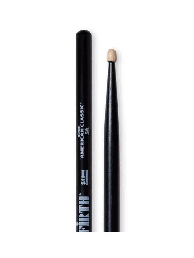 Vic Firth V5AB American Classic 5A Black Baget | Siyah Kaplama - Şık Görünüm - Ahşap Uç