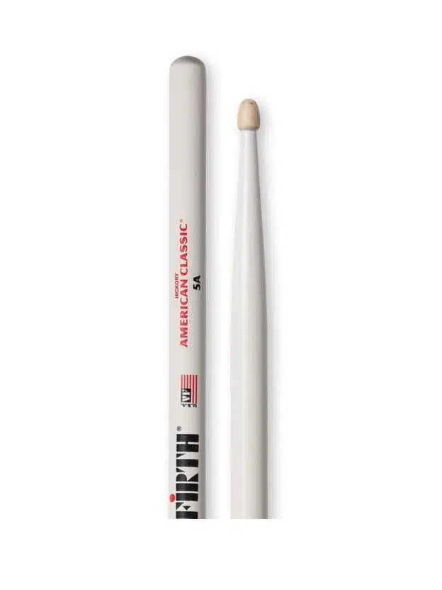 Vic Firth V5AW American Classic 5A White Baget | Beyaz Kaplama - Görsel Şov - Ahşap Uç