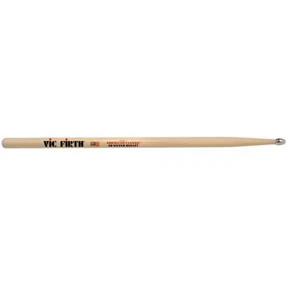 Vic Firth V5BSB American Classic 5B Silver Bullet Baget | Alüminyum Uç - Çok Parlak Zil Sesi - Güçlü