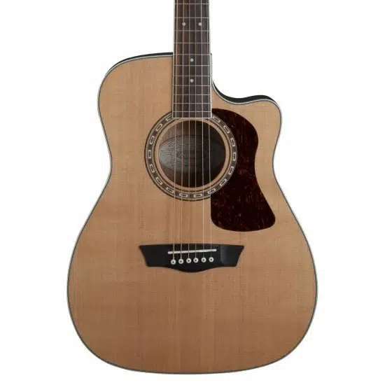 Washburn HF11SCE Heritage 10 Elektro Akustik Gitar (Profesyonel - Folk/Grand Concert Kasa) | Masif Sedir Üst Kapak, İnce Bel Yapısı ile Konforlu Çalım, Fishman Preamp Sistemi | Ölçüler: 648 mm Skala Uzunluğu
