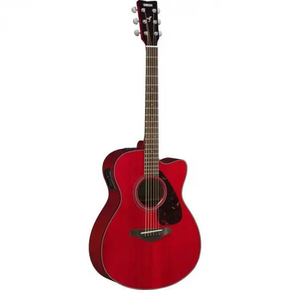 Yamaha FSX800CRR Elektro Akustik Gitar (Ruby Red)